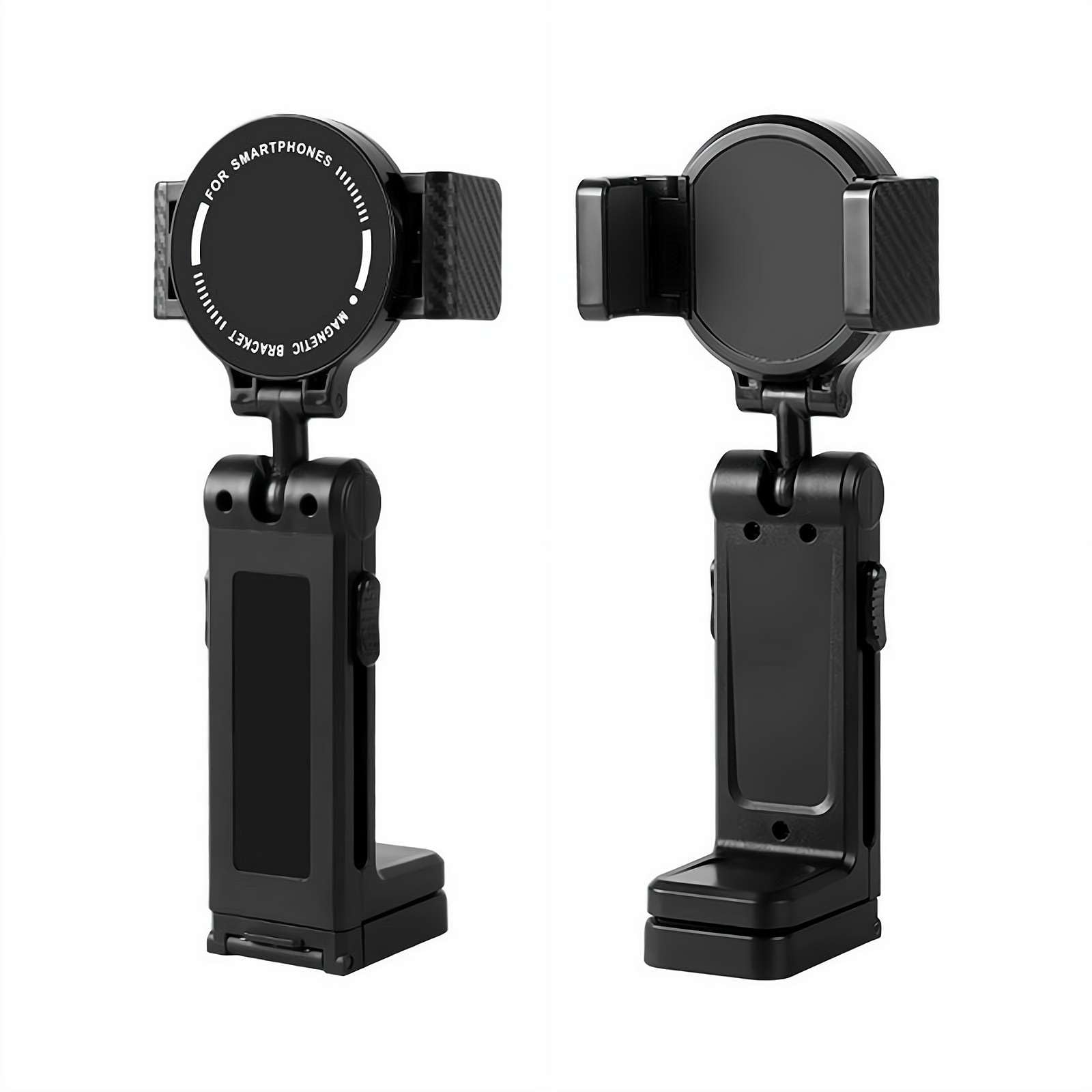 ZORBES® Travel Phone Holder, 360 ° Multifunctional Double Sided Magnetic Phone Support with Clamp, Clamp-on Desk Phone Bracket Phone Holder for Desk, Flight Seat