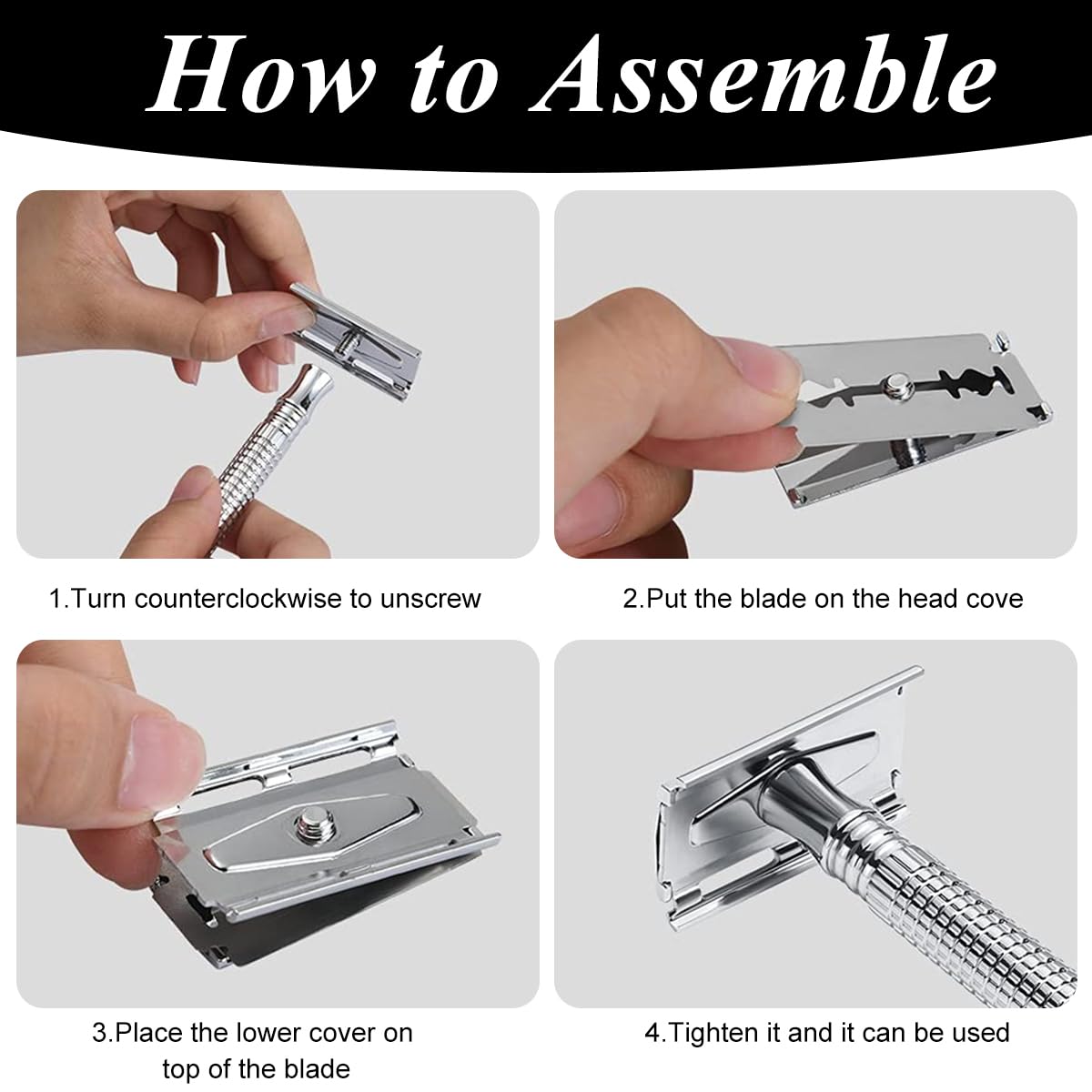 PATPAT Double Edge Safety Razor for Men and Women with Mirror Case | Stainless Eco Reusable Shaver