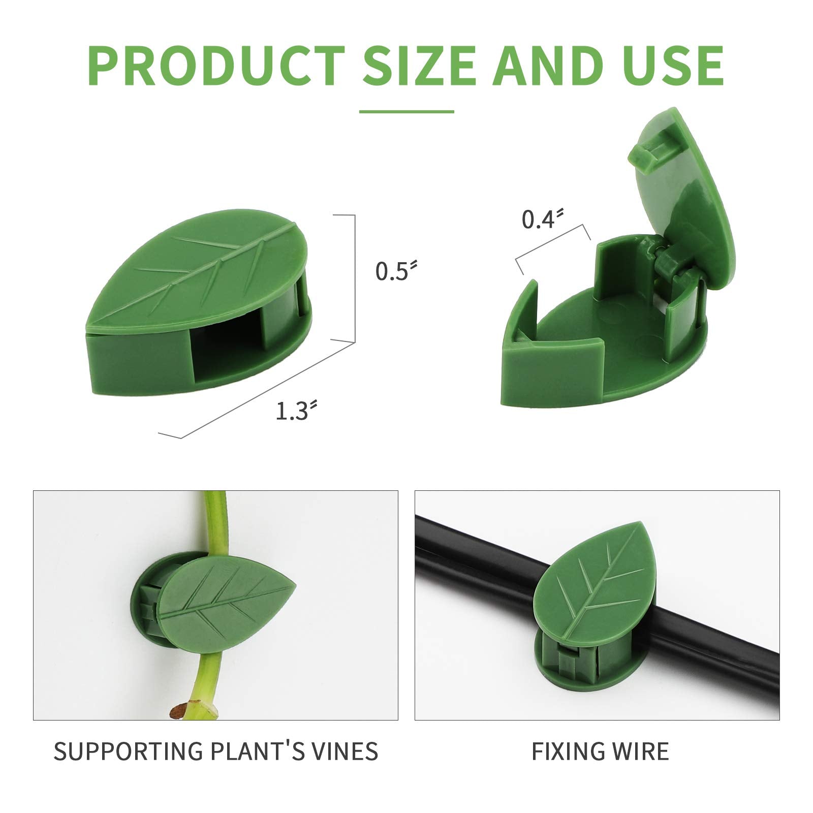 Supvox Plant Wall Fixture Clips for Climbing Plants with Self Adhesive Lock Design 20 Pcs