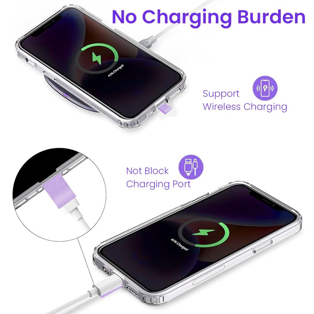 ZORBES Phone Strap for Neck and Wrist with Quick Release Attachment Insert | Adjustable Nylon Lanyard Purple