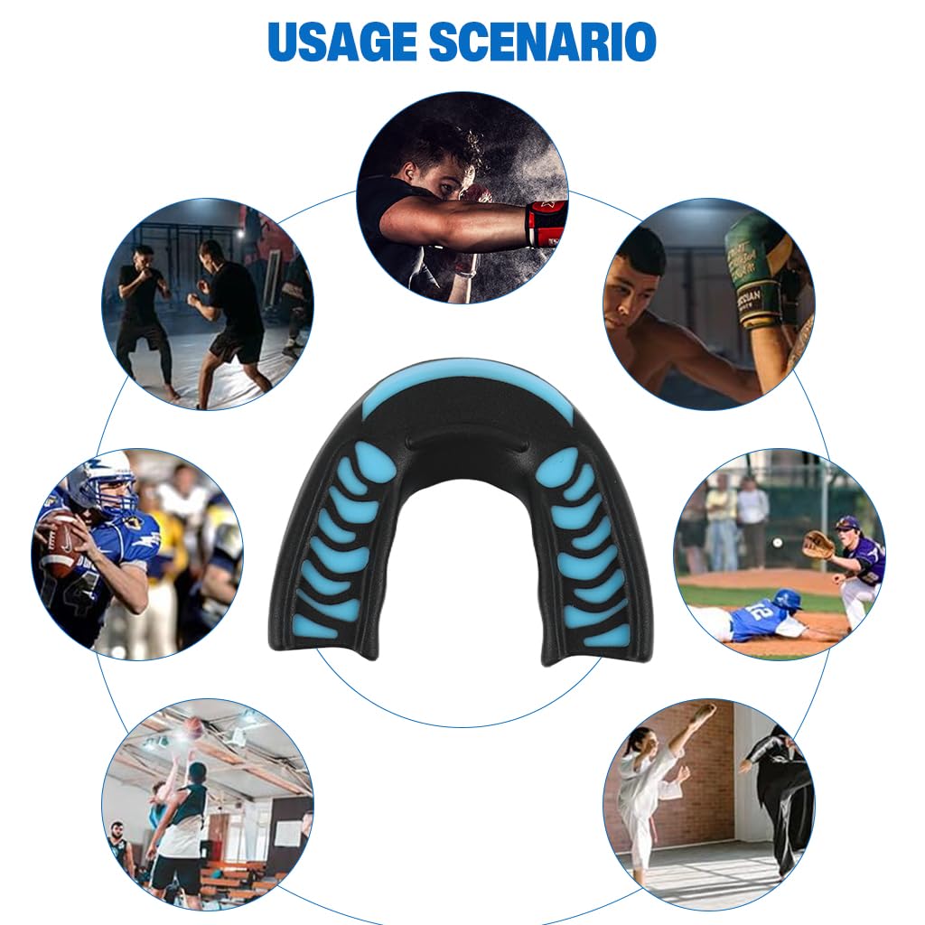 Proberos Mouth Guard for Braces with Customizable Fit for Football and Boxing | Clear Single Pack
