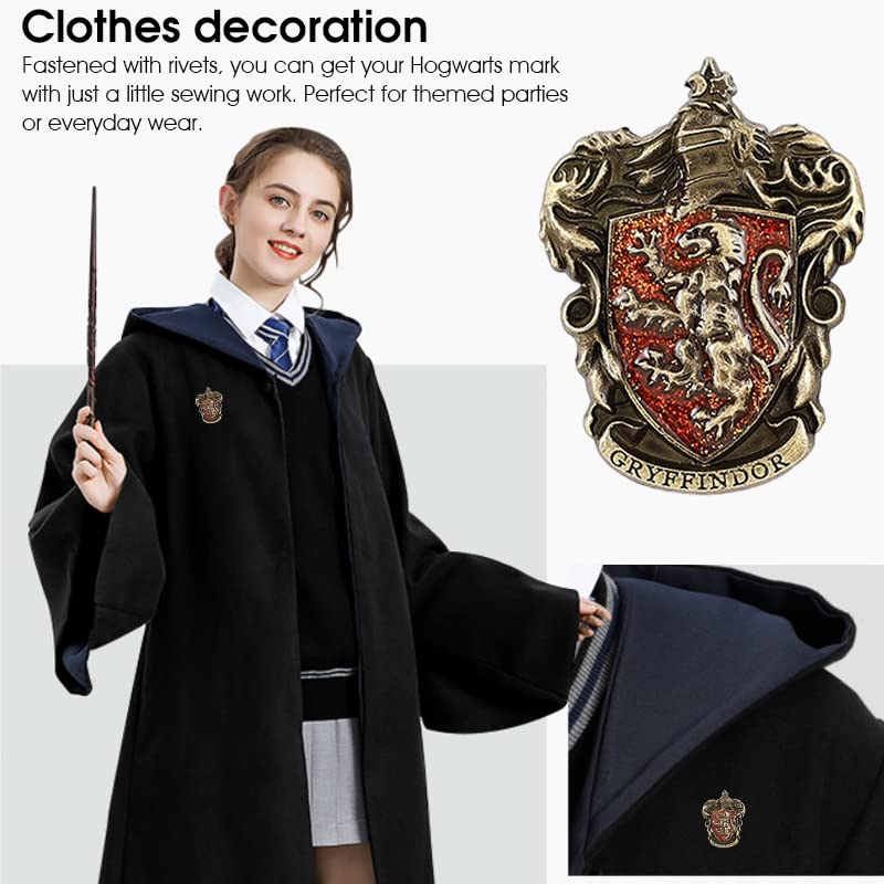 MAYCREATE® Cosplay Gryffindor Badge Made with Zinc Alloy Brooch for Halloween Costume Accessory,Boy & Girl,Kids Gift Toy