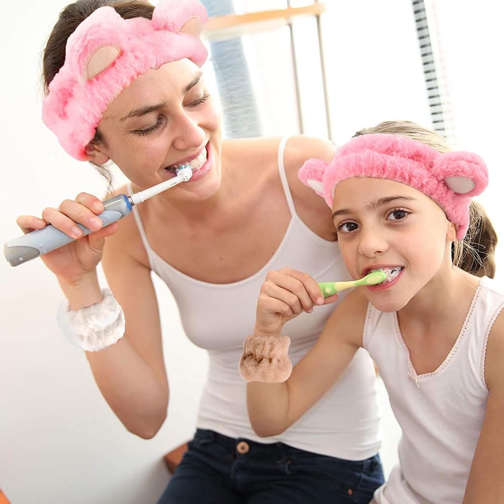 MAYCREATE Skincare Headband for Face Wash with Plush Water Absorbent Fabric | 3pcs Set for Women