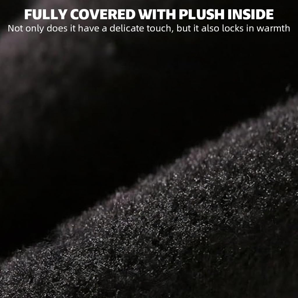 PROBEROS Winter Gloves for Men with Touch Screen Fingertips and Non Slip Palm | Fleece Lined for Cycling and Driving