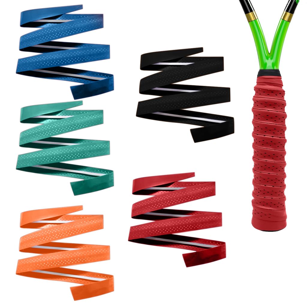 Proberos Tennis Racket Grip Tape for Badminton and Pickleball featuring 0.75 mm PU Material | Anti Slip Sweat Absorption Overgrip Set