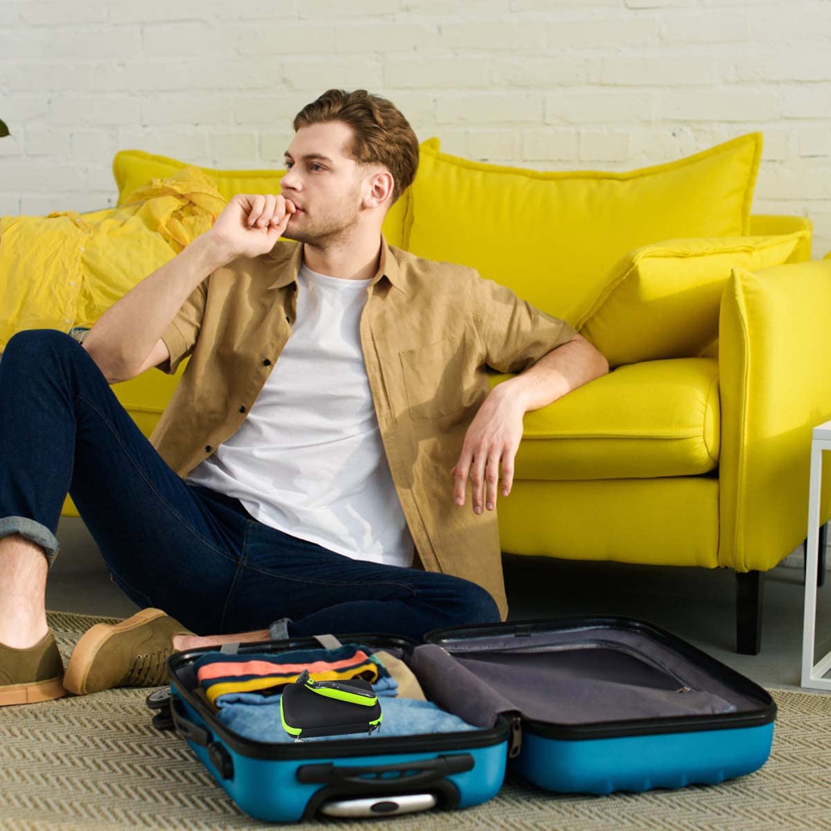 HANNEA Storage Bag for Philips OneBlade QP2520 QP2530 QP2570 with 6 Grooves and EVA Shell | Travel Case 22×12×6 cm