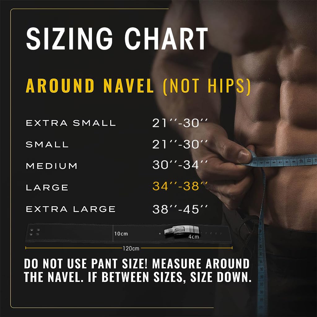 Optifit Power Lifting Belt for Competition Workout featuring Metal Quick Locking Mechanism and 10mm 120cm Leather Support