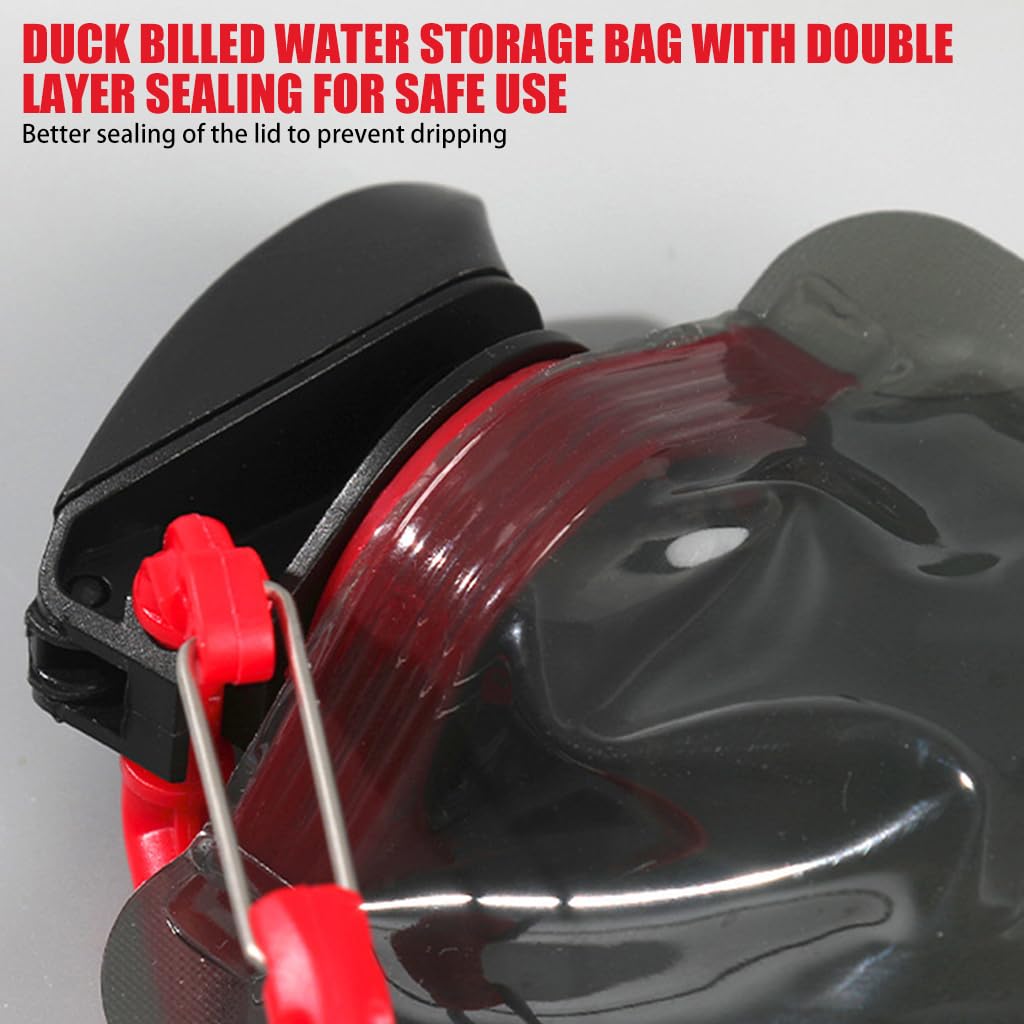 Optifit Folding Water Bottle for Travel and Running with Leak-Proof Lid 700ml PE Material