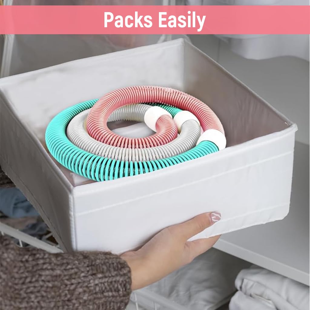 Proberos Weighted Soft Hula Hoop for Core and Waist Training with Stainless Steel Frame | Colorful Design