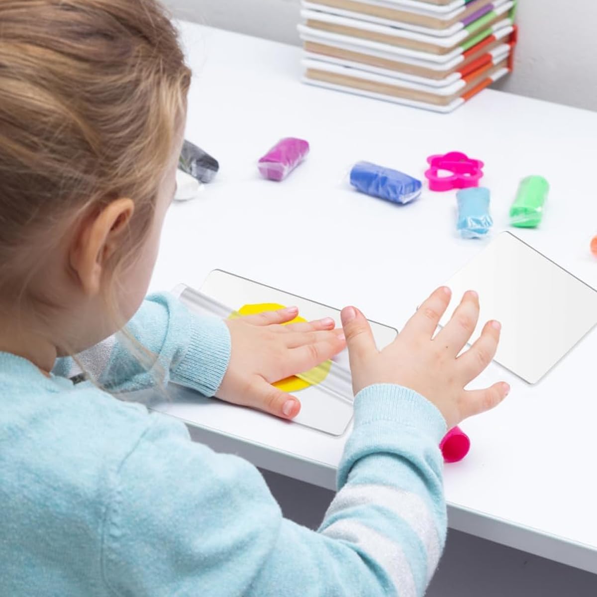 Serplex Polymer Clay Tools Set for DIY Crafting with 7.87 in Acrylic Roller featuring Transparent Boards & Precision Scrapers