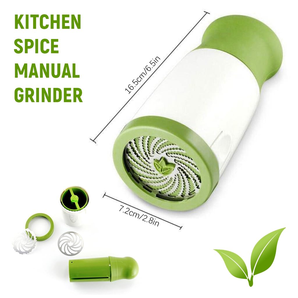 Supvox® Kitchen Herb Mill Herb Grinder Spice and Seasoning Grinder Kitchen Manual Seasoning Grinder Parsley Grinder Detachable Kitchen Manual Grinder for Spices, Seasoning, Parsley, Coriander