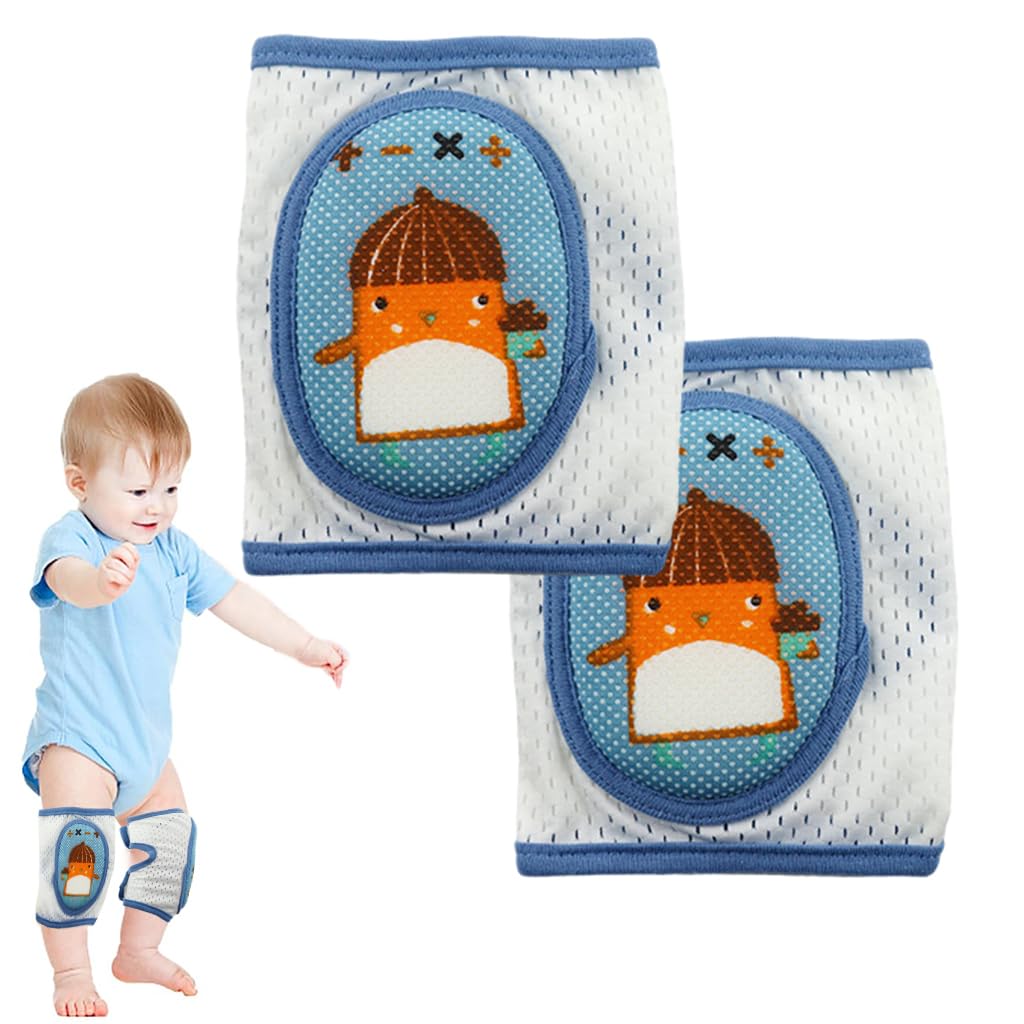 SNOWIE SOFT® 1 Pair Baby Knee Pads for Crawling Walking Practice Knee Protection Pad for Toddler Breathable Crawling Knee Protection Padded Knee Protection for Baby to Toddler 5-24 Month