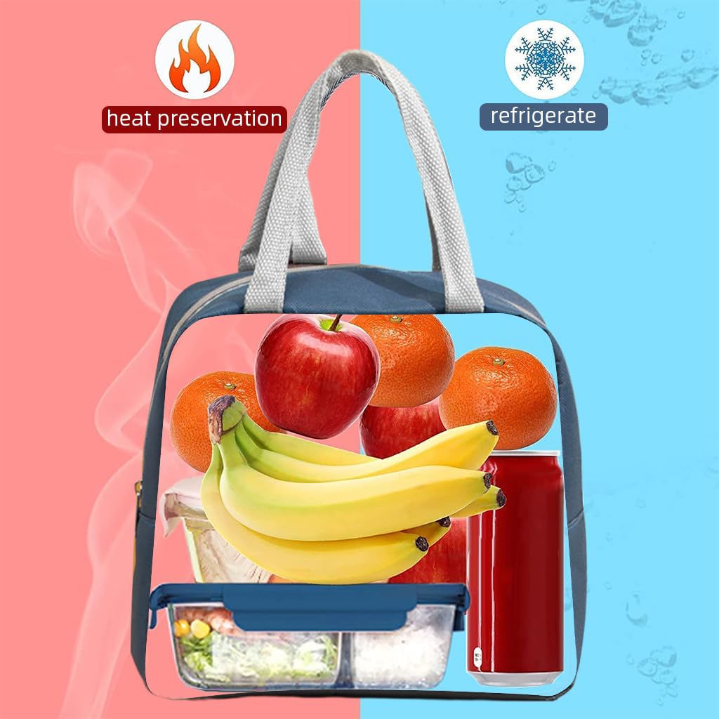 Zibuyu Lunch Bag for School and Office with Aluminum Film Insulation 23x16x22cm | Waterproof Oxford Cloth for Kids and Adults