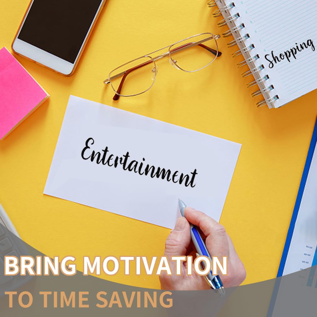 HASTHIP Cash Envelope Sticker Labels for Budget Planner featuring 28 Black Vinyl Decals