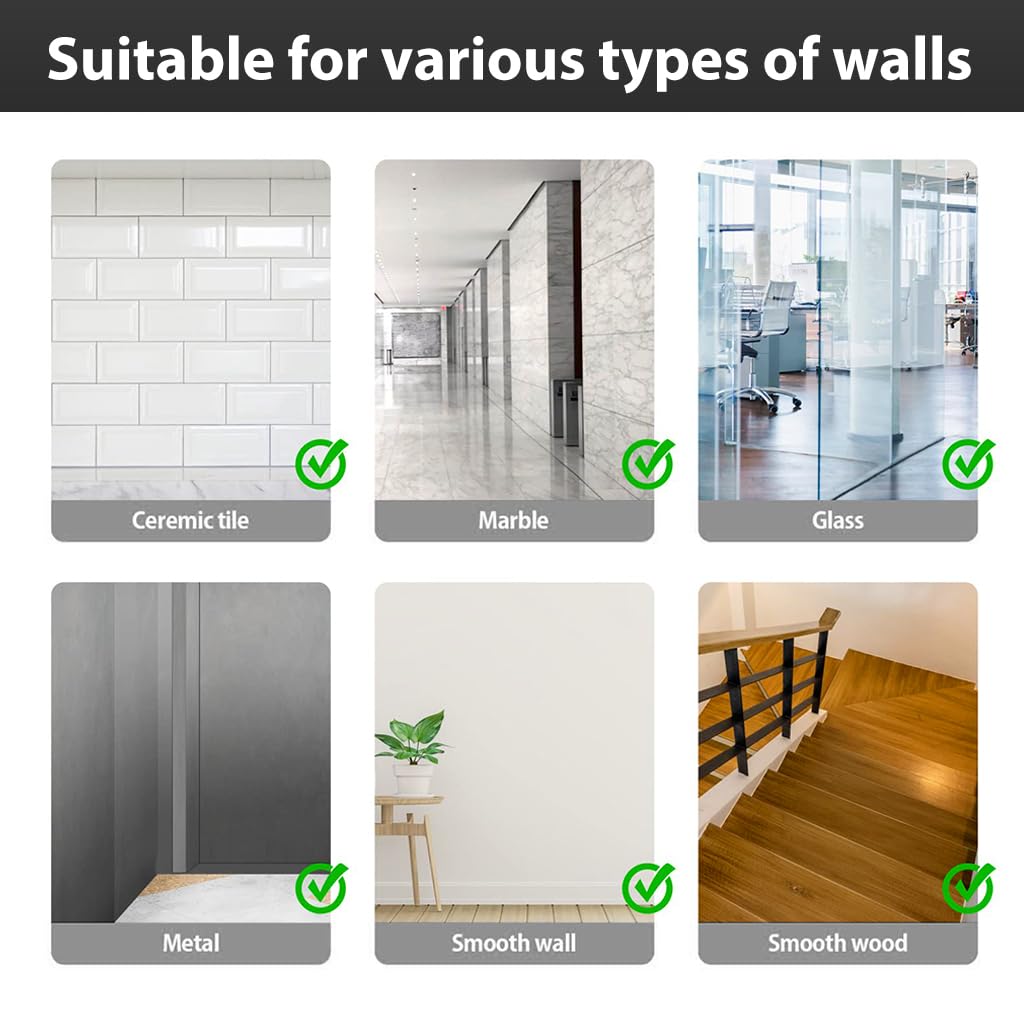 HASTHIP Geometric Shape Acrylic Wall Stickers for DIY Home Decor with 12 Pcs Black Design