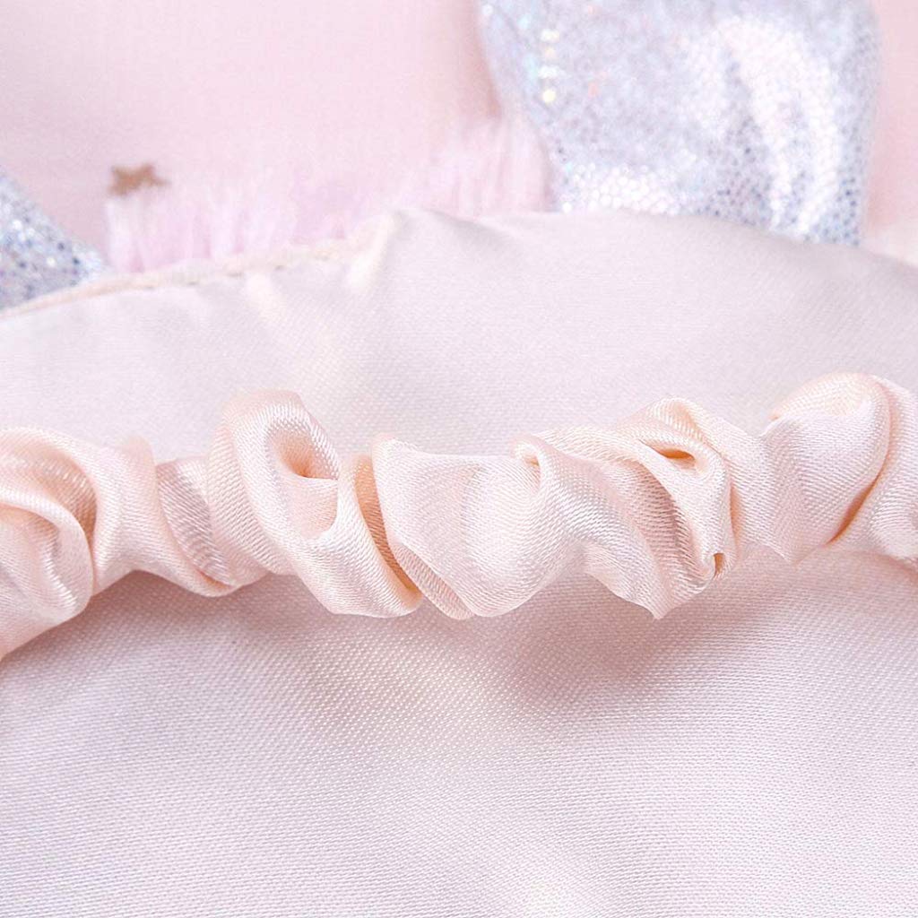 MAYCREATE Soft Plush Unicorn Sleeping Mask for Travel and Nap featuring Silk-Wrapped Band | Cute Gift for Women Girls and Kids
