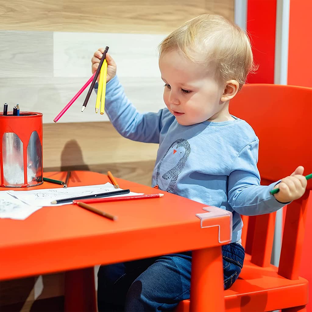 SNOWIE SOFT 10pcs T-Type Safety Table Corner-Acrylic Protector Self-Adhensive Three Edges Table Corner Guard for Table, Furniture,Sharp Edges Baby Anti-Collision Corner Guard Proofing Corner Guards
