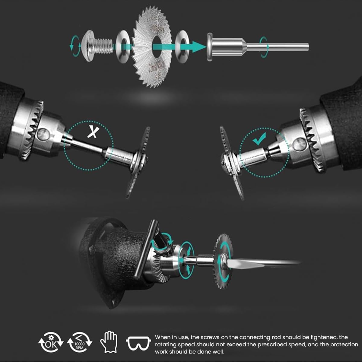 Serplex Cutting Wheel Set for Rotary Tool with 129 pcs HSS Diamond and Resin Discs | DIY Crafts