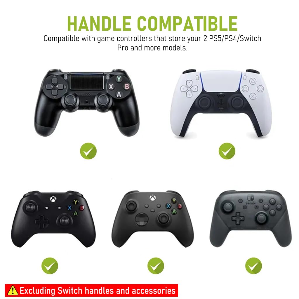 Carrying Case for PS5 Controller with EVA Storage Bag for Two Controllers | Travel Accessory Bag