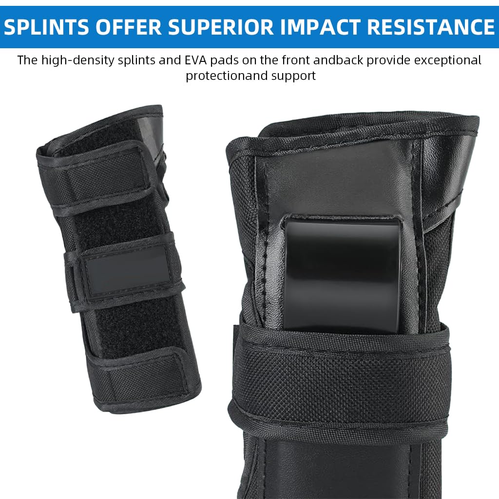 Proberos Wrist Guards for Skating and Cycling featuring Hybrid Impact Protection | Breathable Washable Fabric