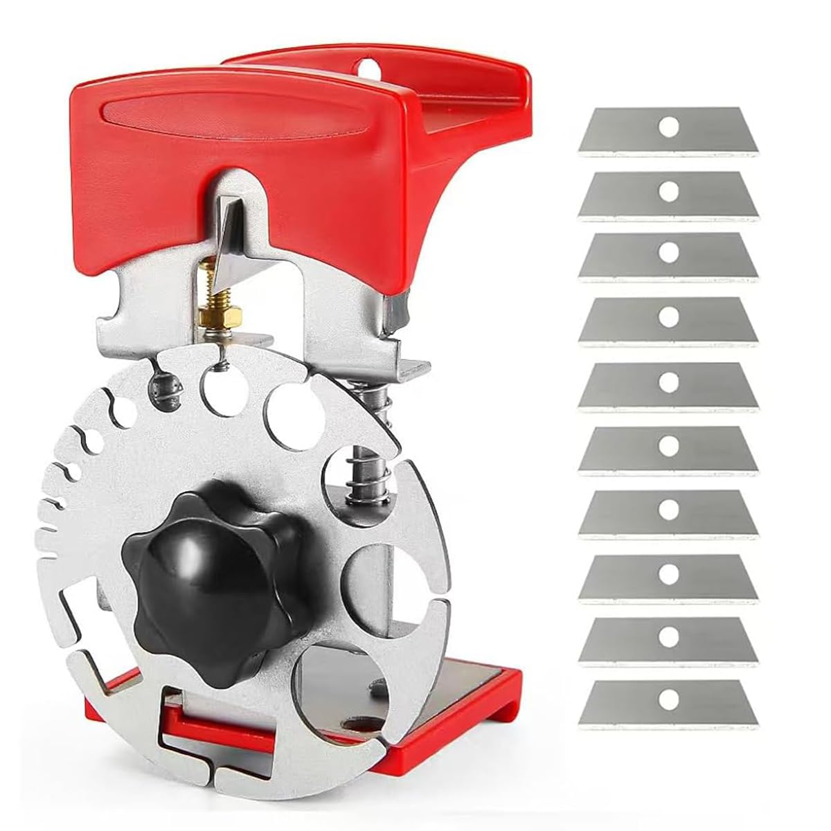 Serplex Manual Wire Stripper for Wiring Projects with 10 Replacement Blades and Multi Cable Slots