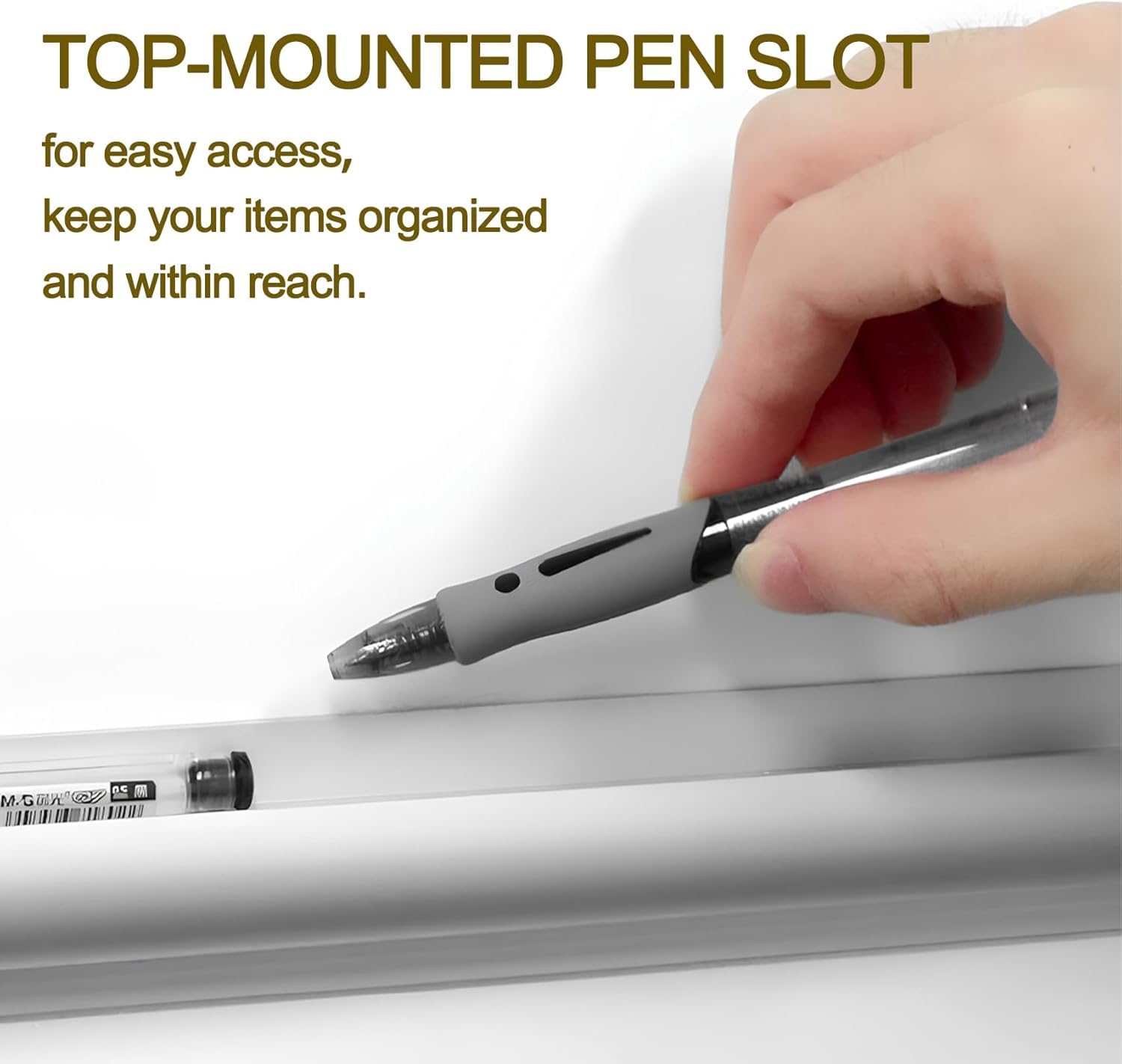 OFIFO Ticket Holders for Restaurant Orders featuring No Drill Mount and 12 Inch Size | 2 Pack White