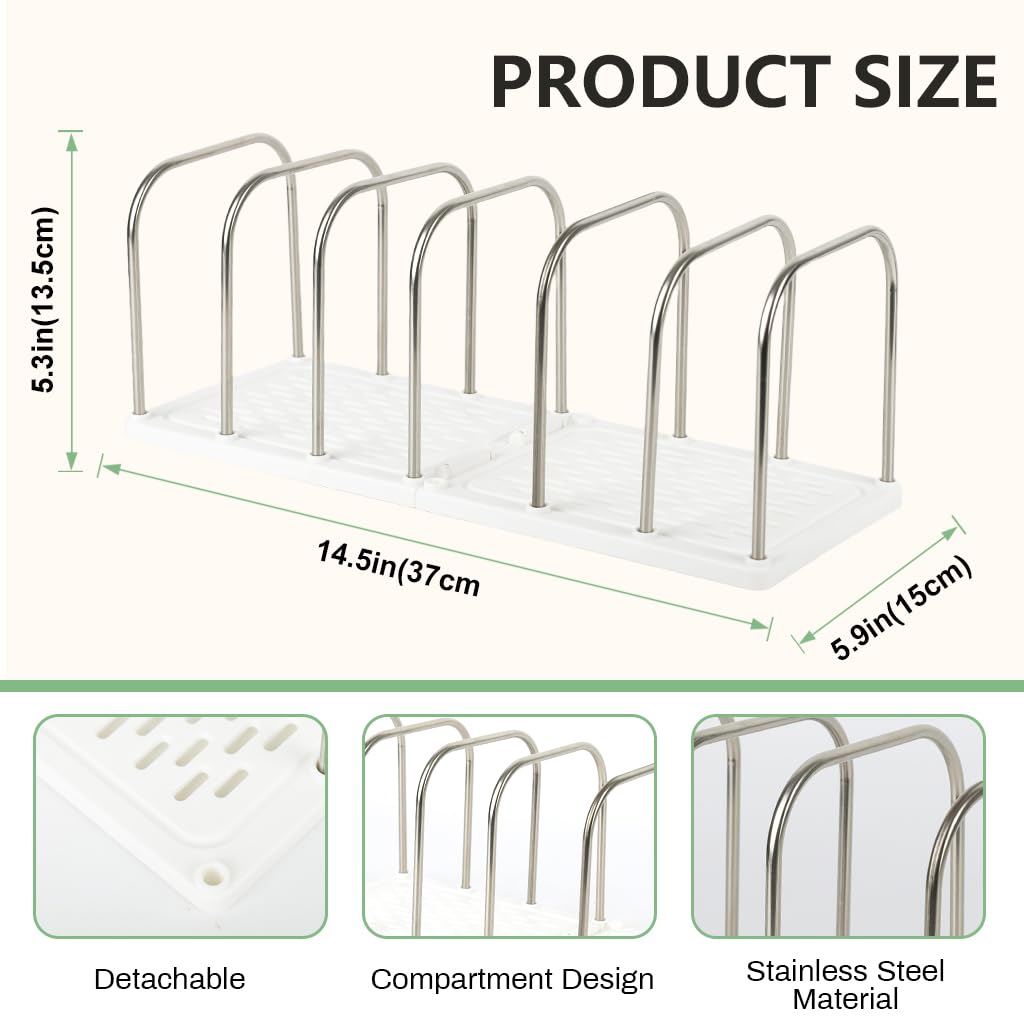 ZIBUYU Bookends for Shelves with Non Slip Base and White Metal Design | Modern Home Decor