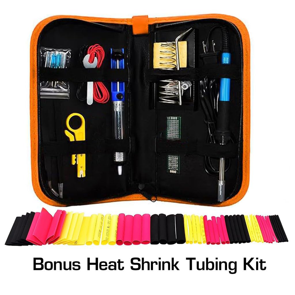 Serplex Electric Soldering Kit for Electronics and DIY Crafts with 60W Adjustable Iron & 5 Tips