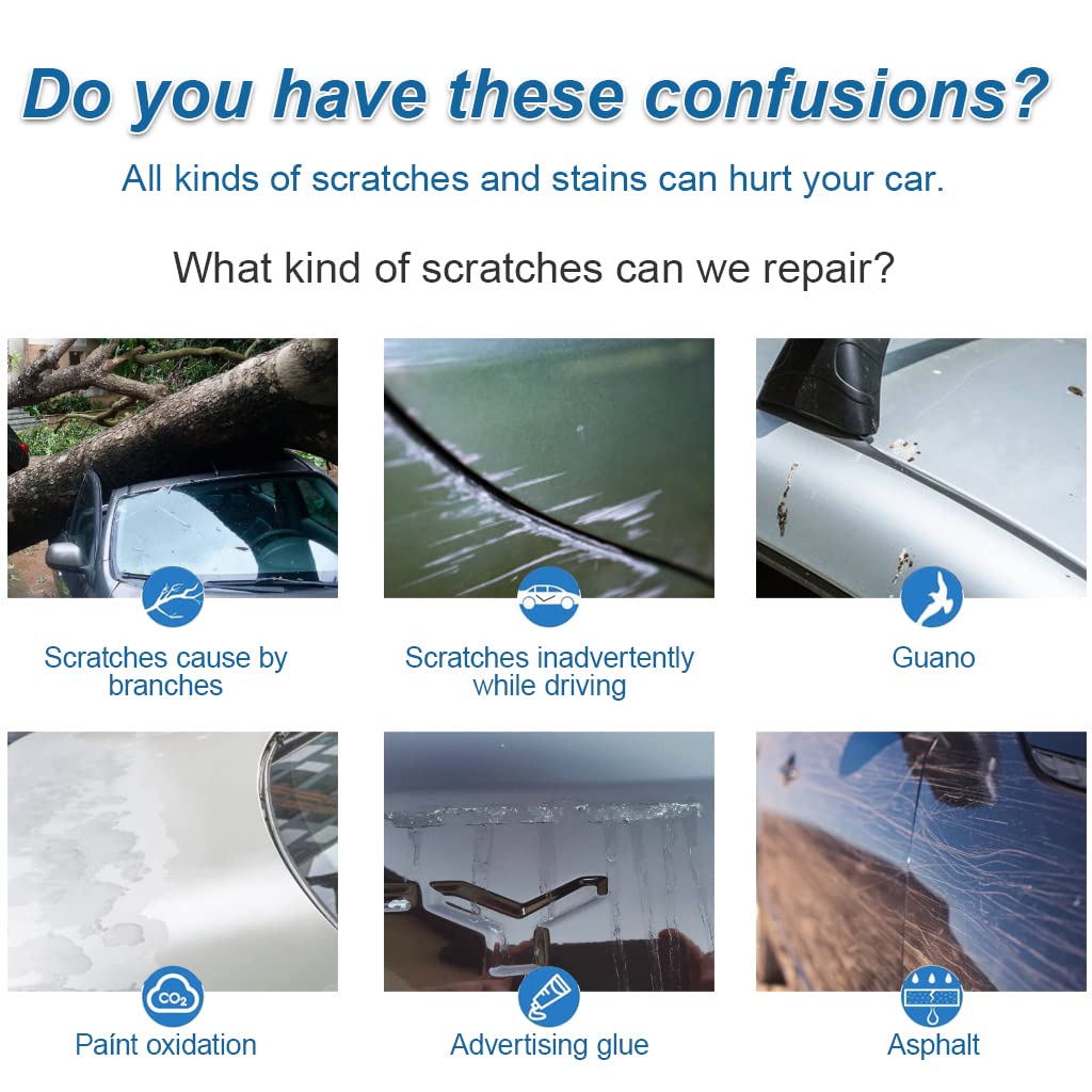 STHIRA Nano Sparkle Cloth for Car Scratch Repair with 3 Strips 20×10cm | Reusable Nano Fiber Towel