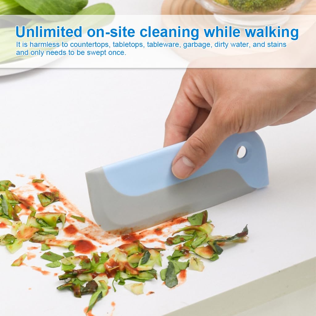 ZIBUYU Bird Glass Wiper for Bathroom Mirrors with Ergonomic Handle and Soft TPR Edge | 3-Piece PP Cleaning Tool Set