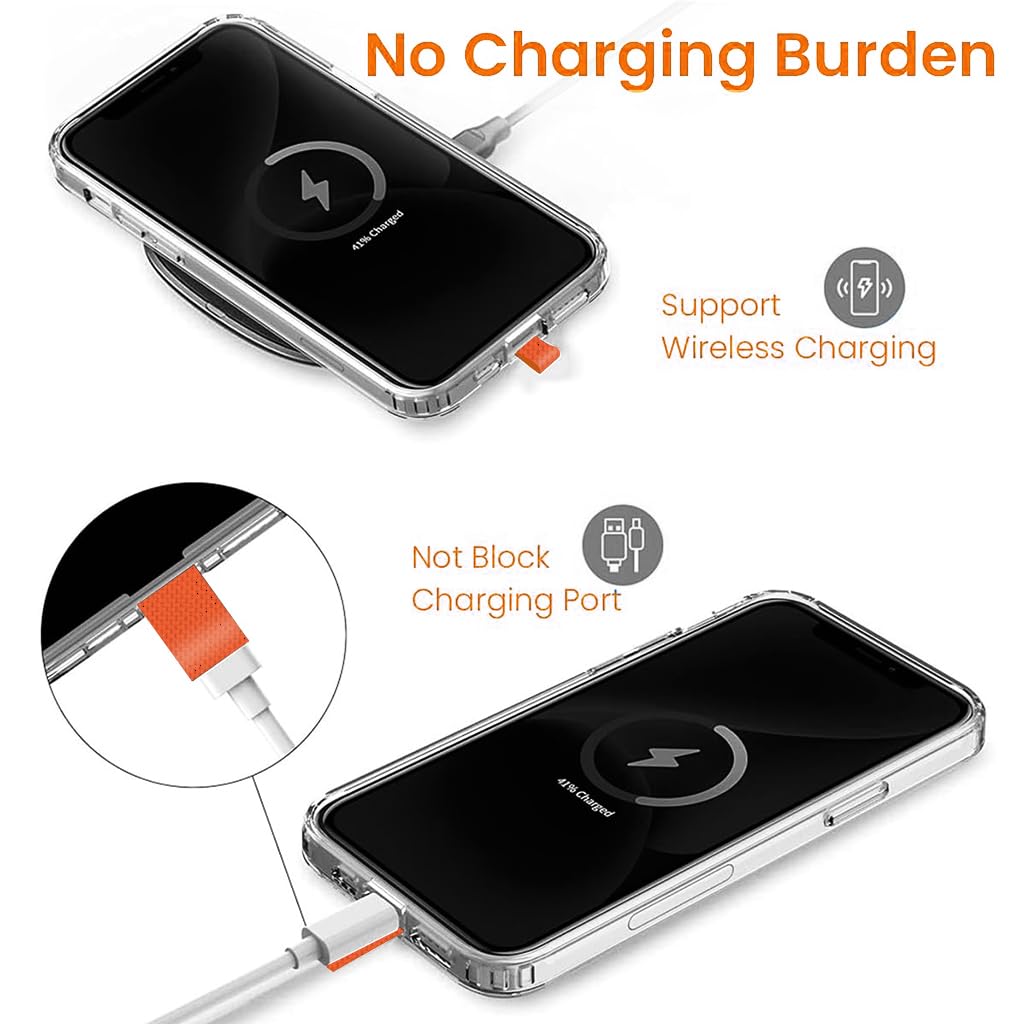 ZORBES Phone Strap for Neck and Wrist with Quick Release Attachment Insert | Adjustable Nylon Lanyard in Orange