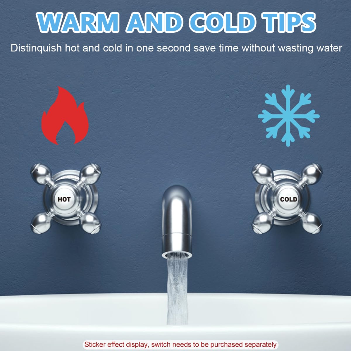 Venzina Switch Label Stickers for Home and Kitchen with 48 Pcs Waterproof Vinyl | Black Rectangular Design