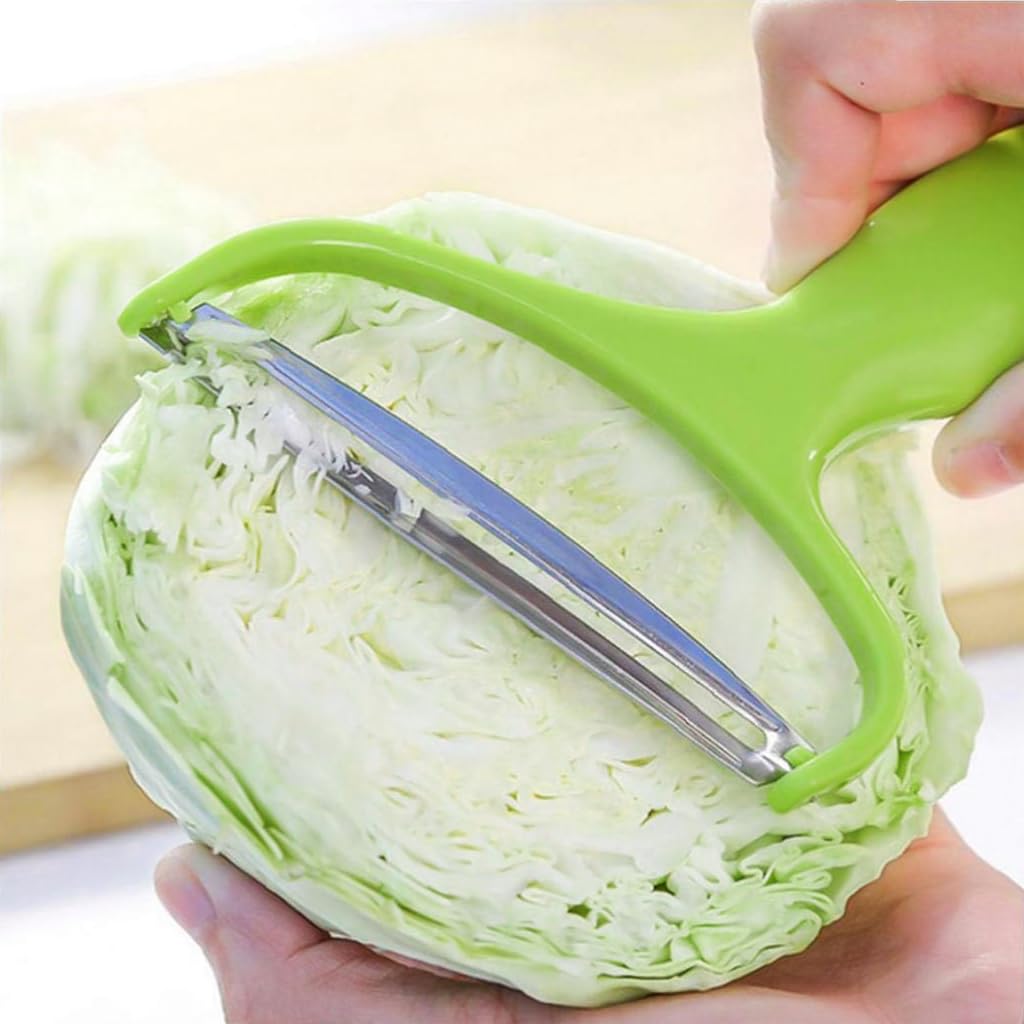 Supvox® 3Pcs Kitchen Peeler Fruit Peeler Stainless Steel Peeler Cabbage Grater for Salad Vegetable Preparation