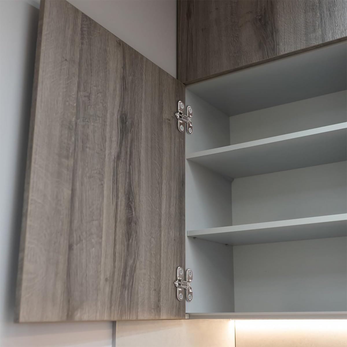 Serplex Door Hinges for Wooden Cabinets featuring 12PCS Invisible Embedded Zinc Alloy Design