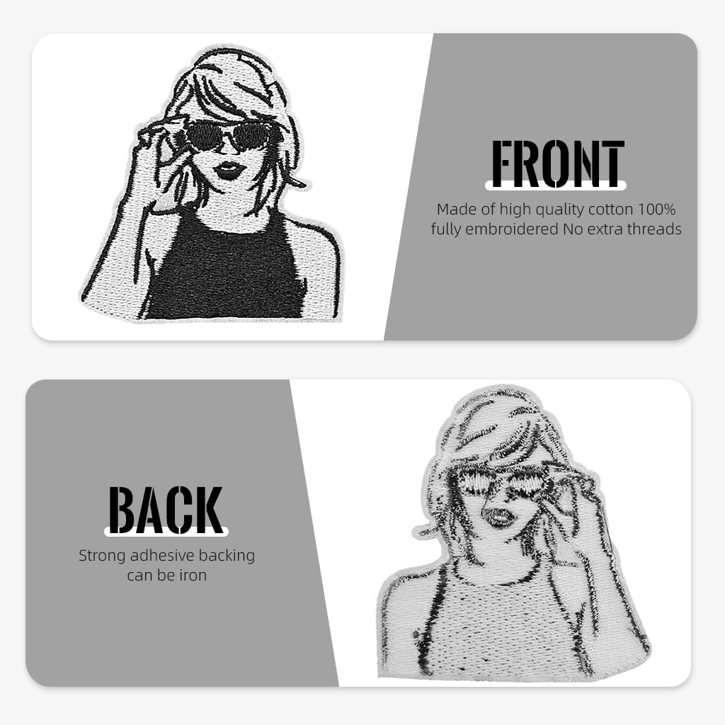 HASTHIP Musician Embroidery Patch Set for DIY Clothing Repair with 8 Pcs Appliques | Cute Accessories for Bags Hats and Jackets