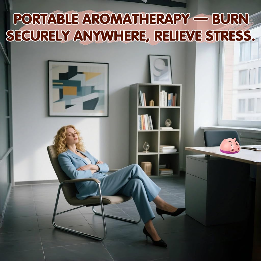 HASTHIP Incense Holder for Yoga and Meditation with Ventilated Pig Nose Lid | 7.09 in Odor‑Resistant Box