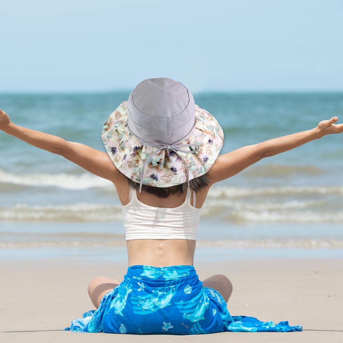 SANNIDHI Bucket Hat for Women with UPF 50+ Wide Brim and Breathable Mesh Liner | Detachable Chin Strap