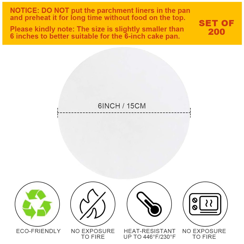 HASTHIP Burger Patty Separator Sheets for Food Prep with Non Stick Silicone Coating 200 Count