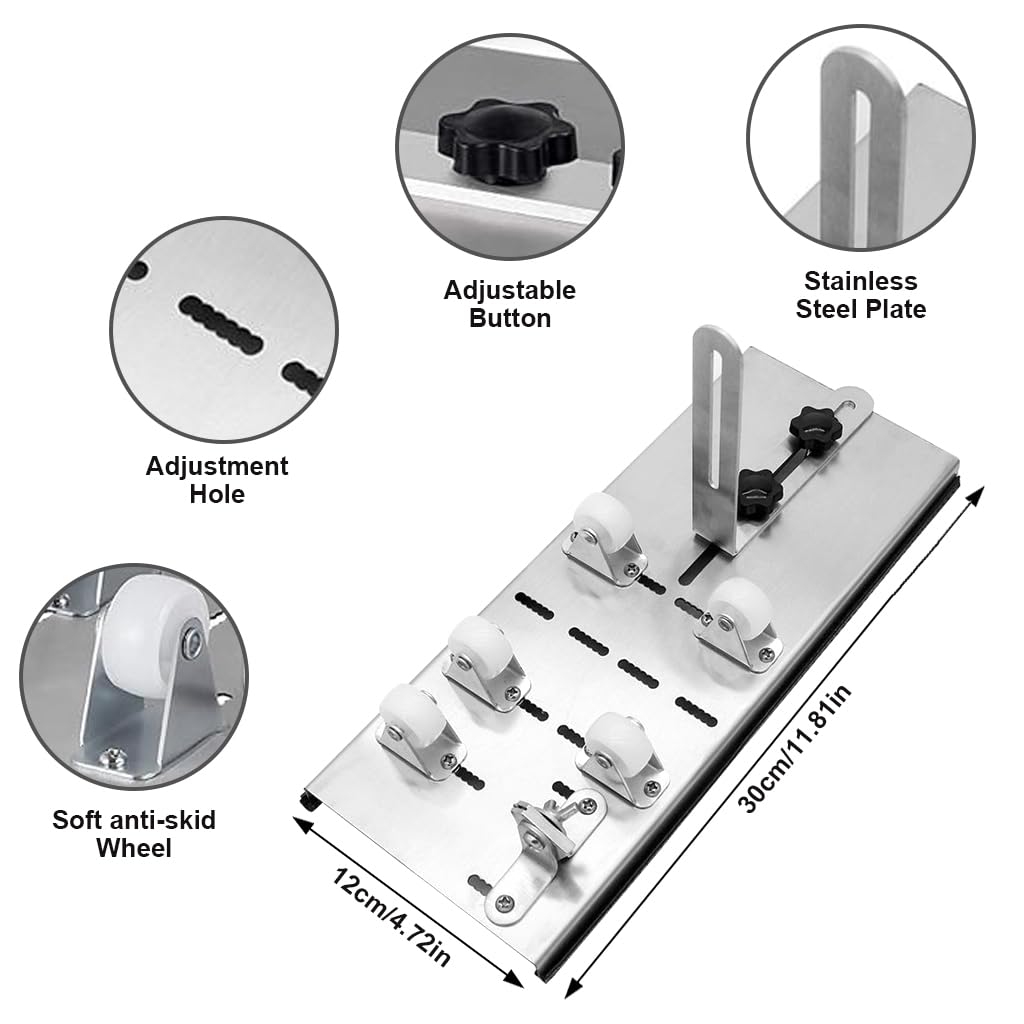 [Second-hand]Serplex@ 12Pcs Glass Bottle Cutter Tool Kit Wine Glass Bottle Cutter Device Kit Glass Cutting Tool Kit for DIY Craft Stainless Steel Glass Bottle Cutter Universal Glass Bottle Cutter