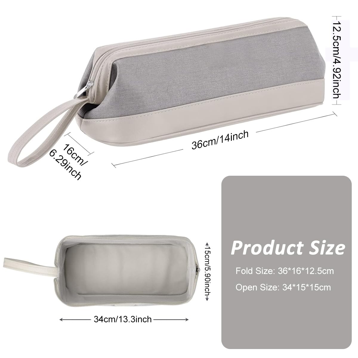 MAYCREATE Airwrap Nylon Travel Case for Dyson and Shark Flexstyle featuring 38x17x14cm storage | compact pouch with handstrap for organized travel