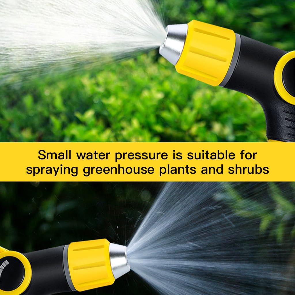 HASTHIP Garden Hose Spray Gun for Car Wash and Lawn Watering with One Button Stop | Adjustable Nozzle Featuring Spray Stream and Shower Modes