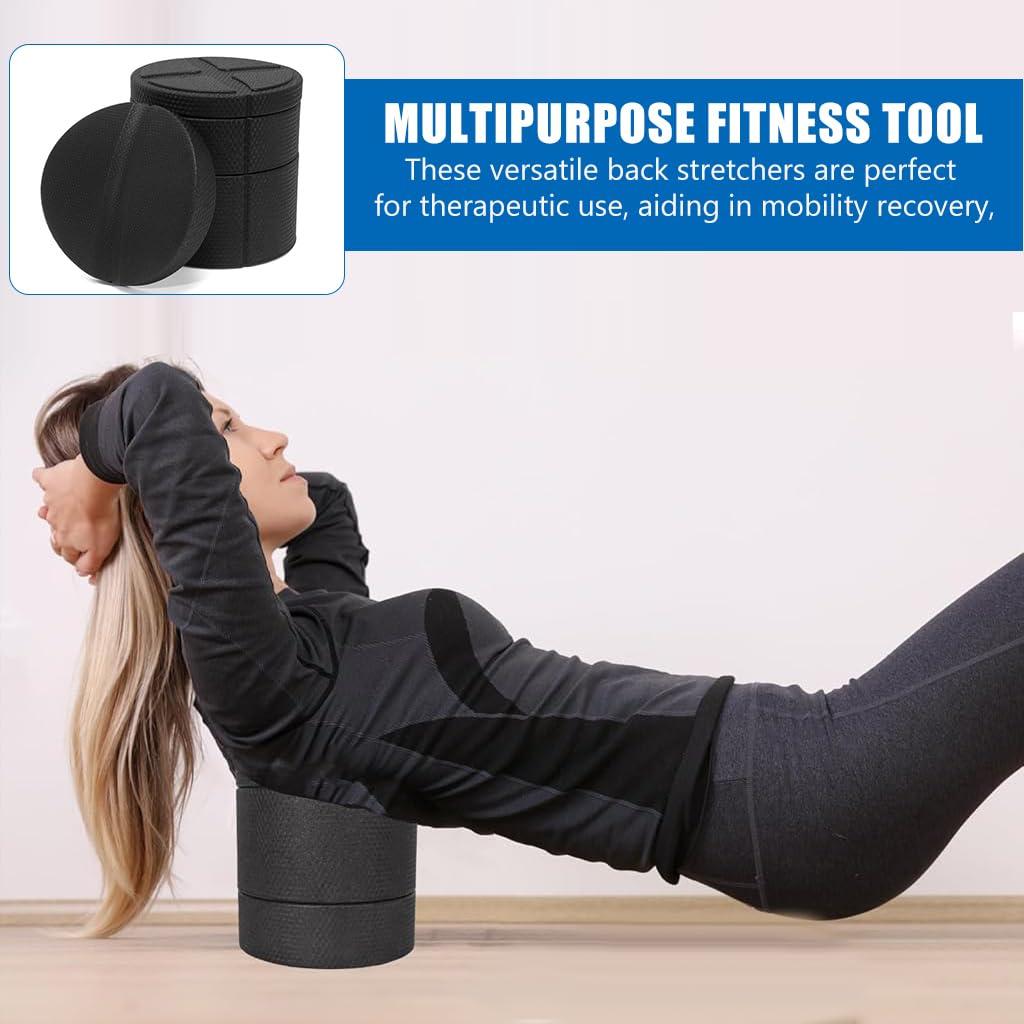 Proberos Back Stretchers Set of 5Pcs for Yoga and Spine Relief featuring Adjustable Ergonomic Pads
