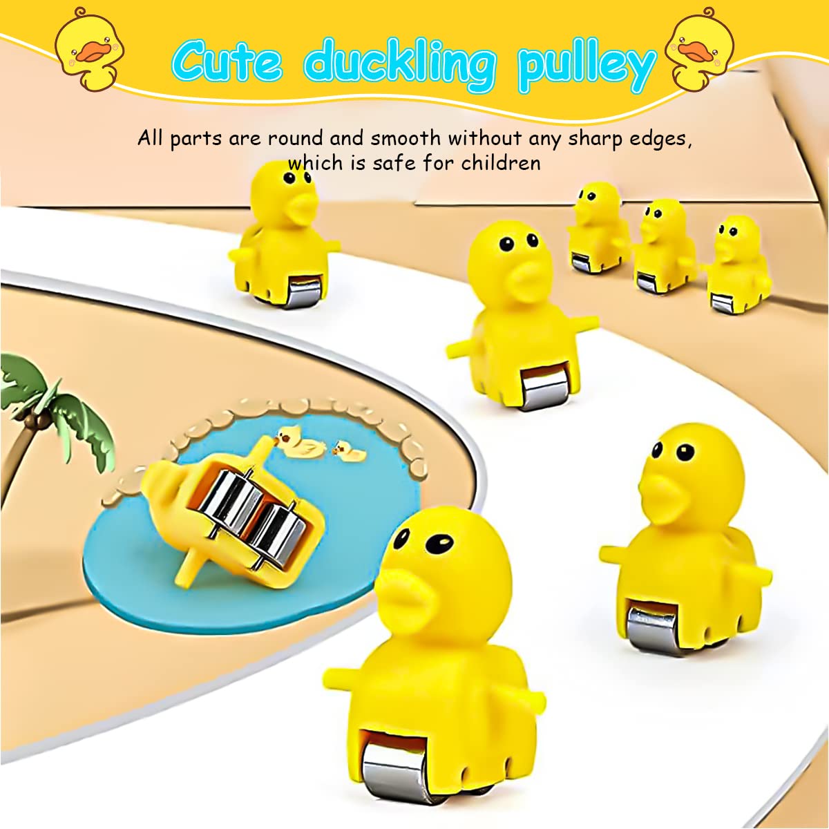 PATPAT® Electric Duck Toys for Kids, Musical Toys for Kids Ducks Climbing Toys Slide Toy Set, 9 Ducks Automatic Stair-Climbing Toys with Lights and Music, Small Duck Toys Moving Toys