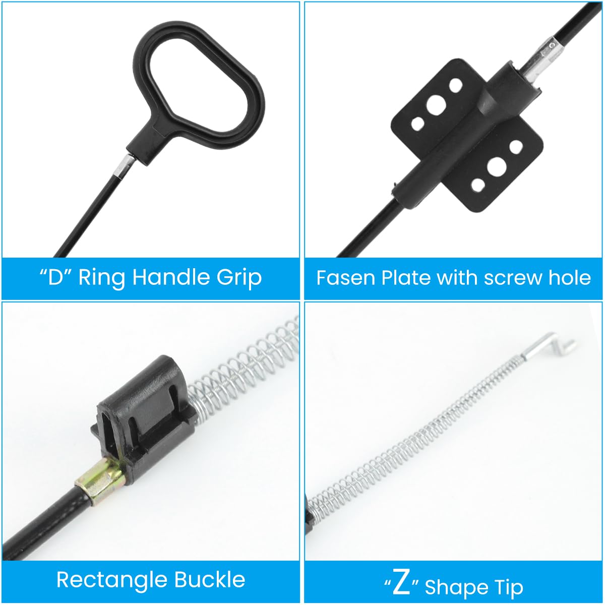 Serplex Recliner Cable for Sofa and Chair Repair featuring 36.25 in Length and D Ring Handle | Aluminum Alloy Build