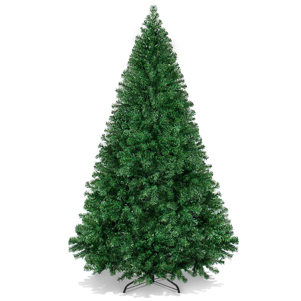 [Second-hand]PATPAT@ Christmas Tree 1.8m High x 1m Dia, Winter Classic Evergreen Trees PVC Realistic Christmas Trees with Metal Stand, DIY Assembly Xmas Tree for Indoor Outdoor