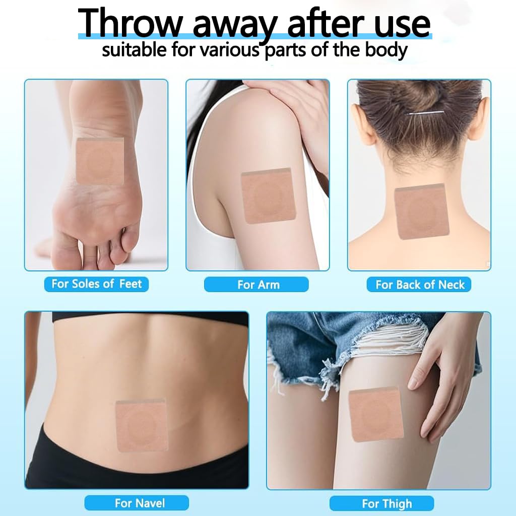 ZIBUYU Castor Oil Belly Button Patches for Home Therapy with High Absorbency Organic Cotton