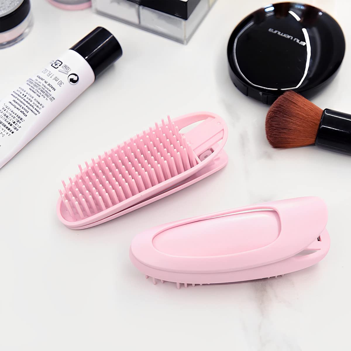 MAYCREATE Hair Volumizing Clip for Root Lift with Metal Spring Grip | 2pcs Pink Styling Tool