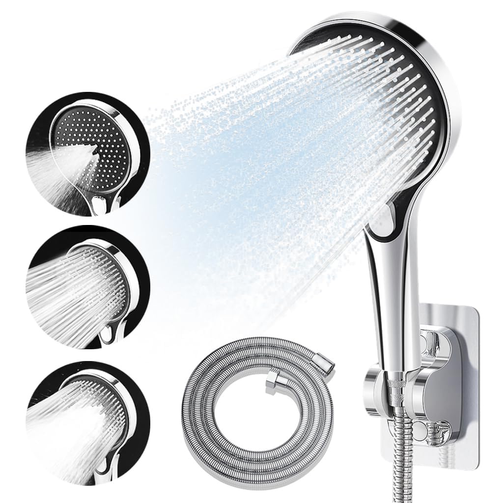 HASTHIP RV Shower Head for Motorhomes with 3 Spray Modes and On Off Switch | Chrome Handheld