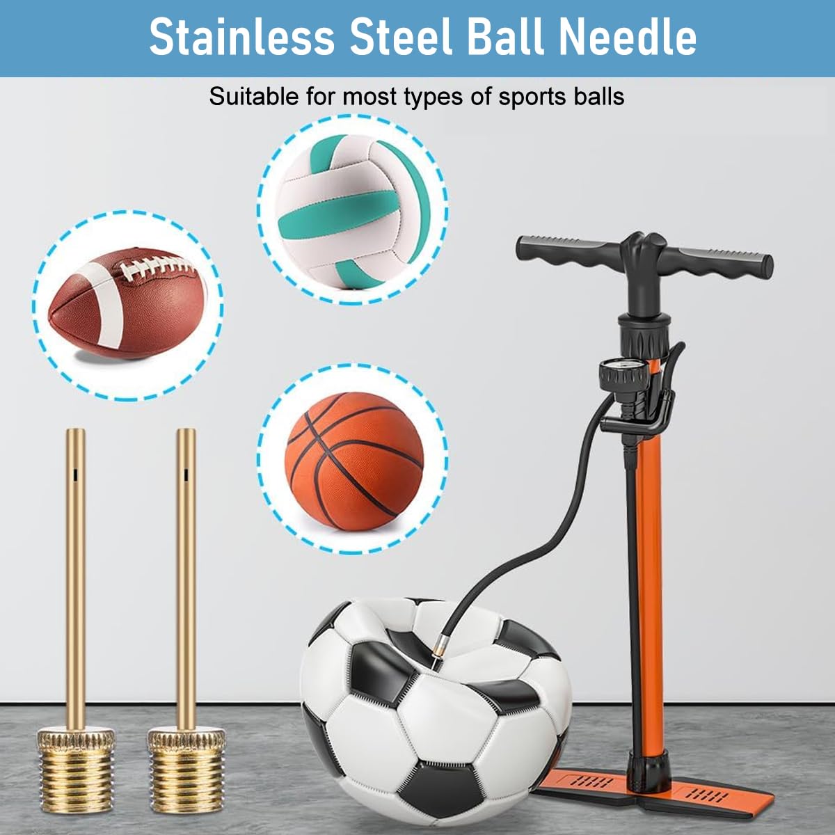 STHIRA Bicycle Valve Adapter Kit for Bikes and Cars with 21 pcs Box Set featuring Copper Build | Includes Pump Needle and Cone Adapters