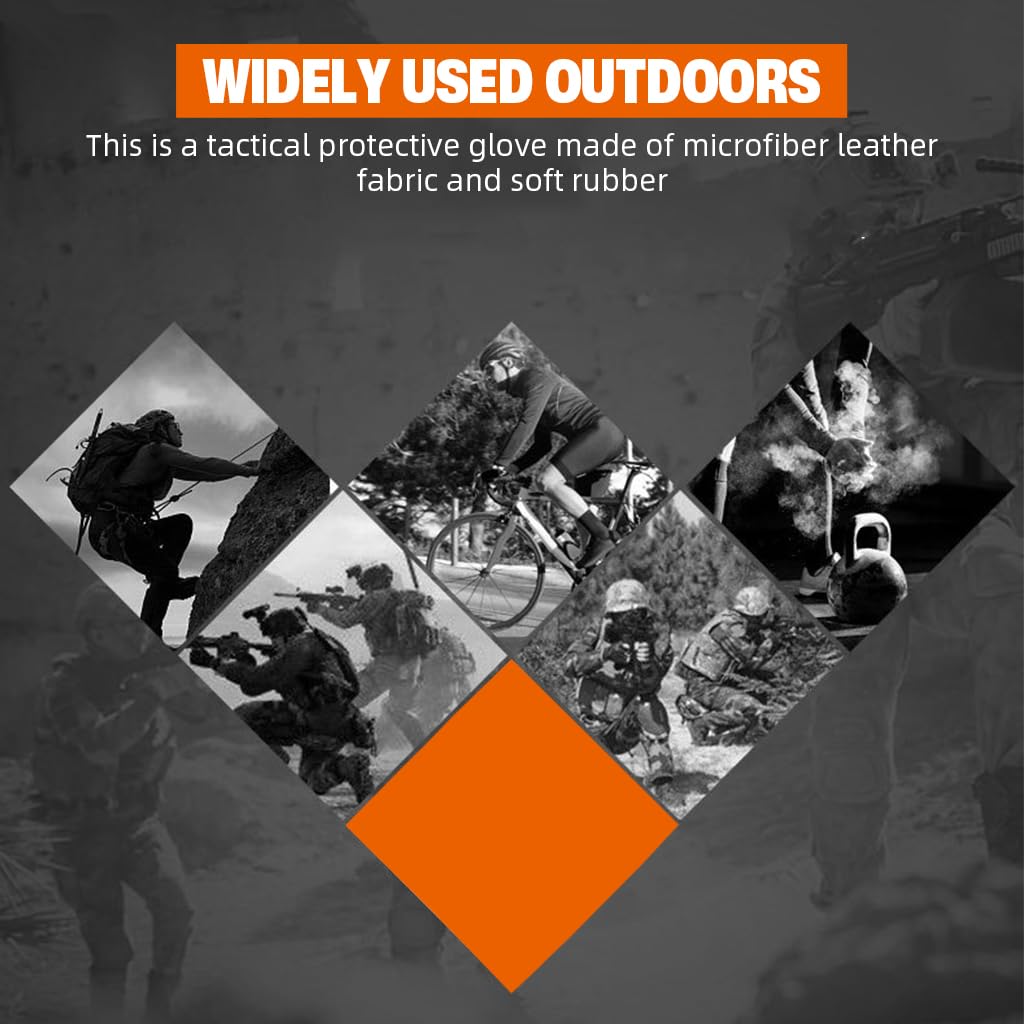 PROBEROS Riding Gloves for Bikers with TPU Knuckle Impact Protection and Touchscreen Control | XL